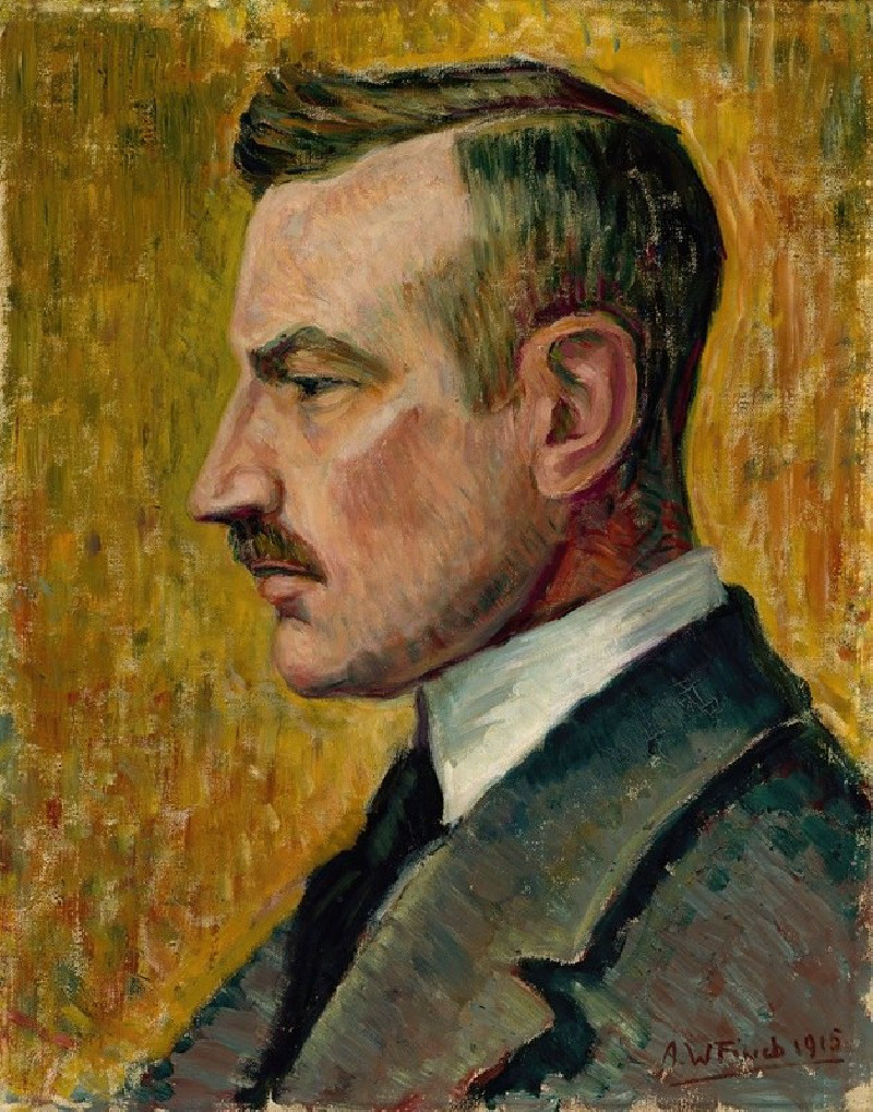 Portrait of Artist Magnus Enckell (1915) reproduction of painting by Alfred William Finch. ALL GICLEE PRINTS