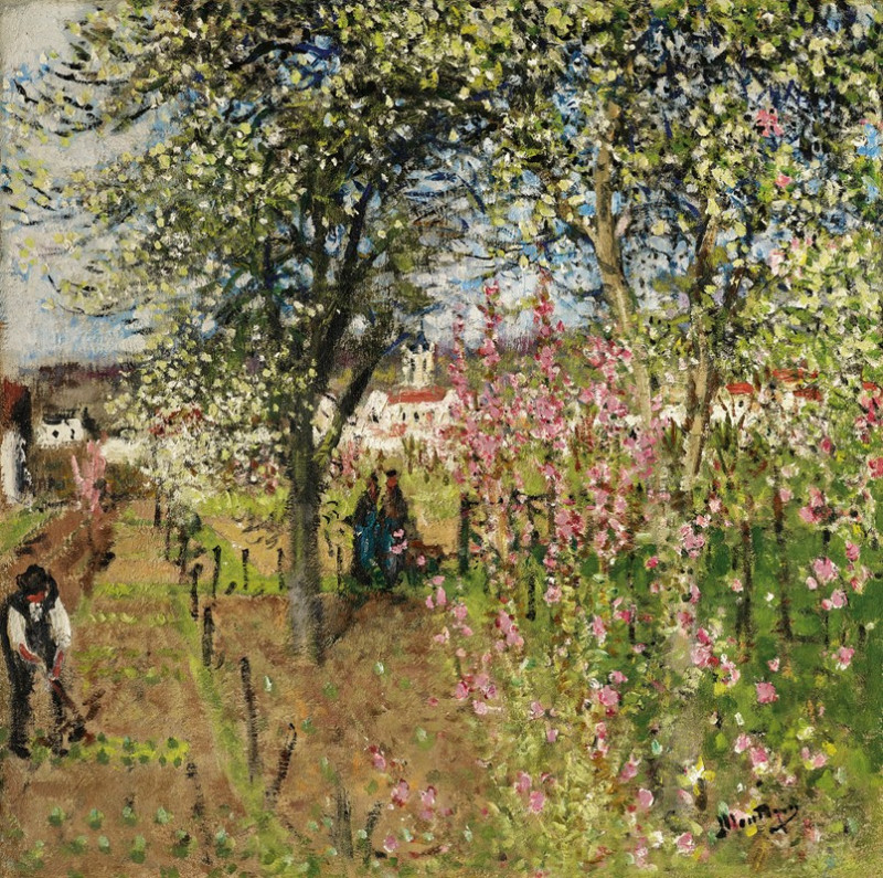 Le Printemps à Moret reproduction of painting by Pierre-Eugène Montézin. ALL GICLEE PRINTS