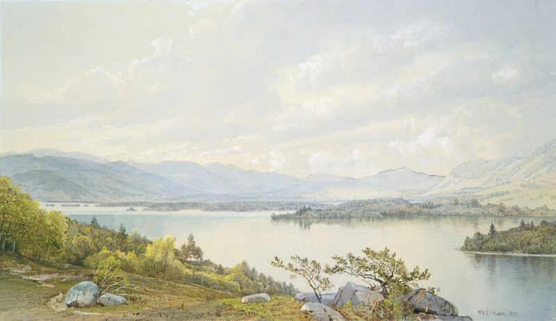 William Trost Richards reprodukcija Lake Squam and the Sandwich Mountains (1872), VISOS REPRODUKCIJOS , paveikslai, reprodukc...