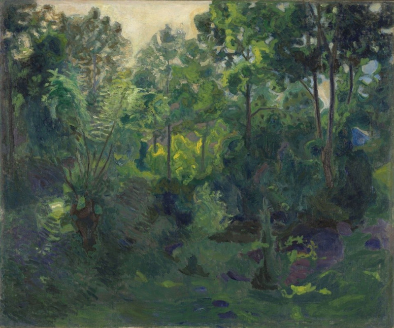 Wooded Landscape (1900) reproduction of painting by Thorvald Erichsen. ALL GICLEE PRINTS