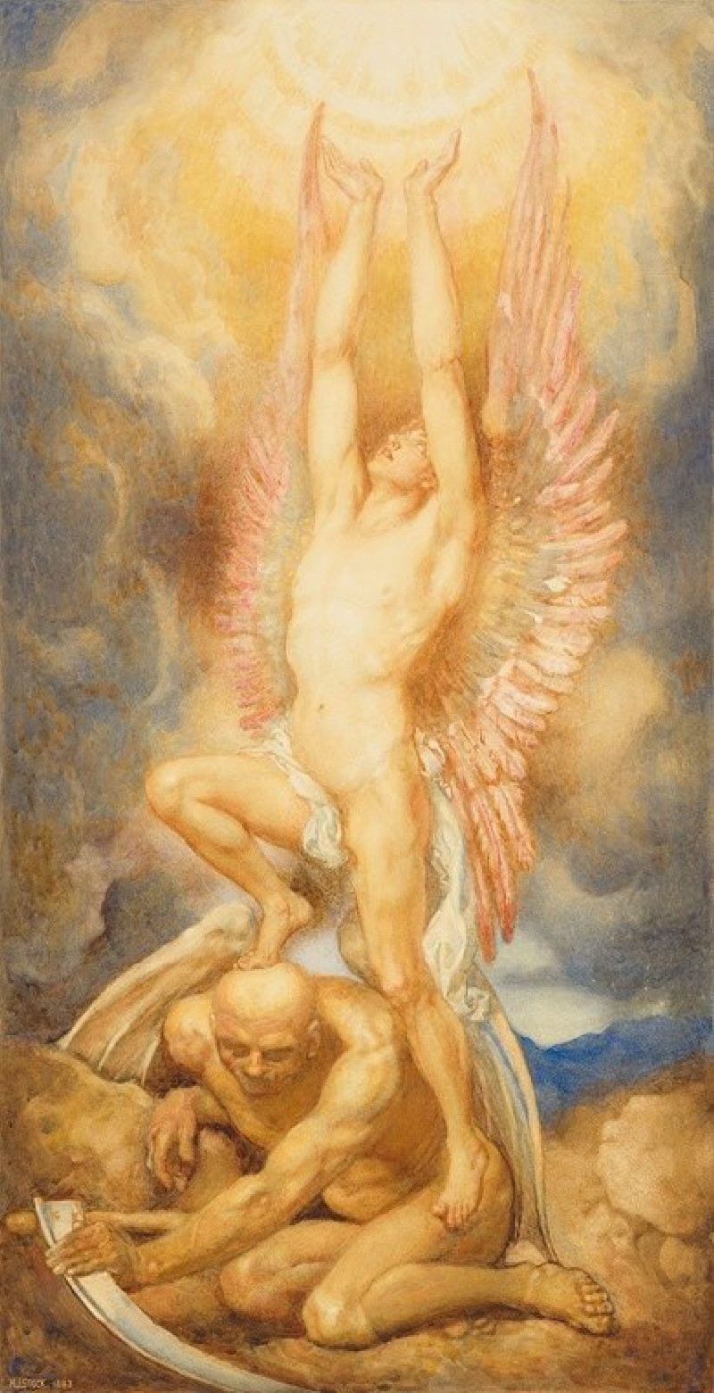 The Angel of Hope (1883) reproduction of painting by Henry John Stock. ALL GICLEE PRINTS