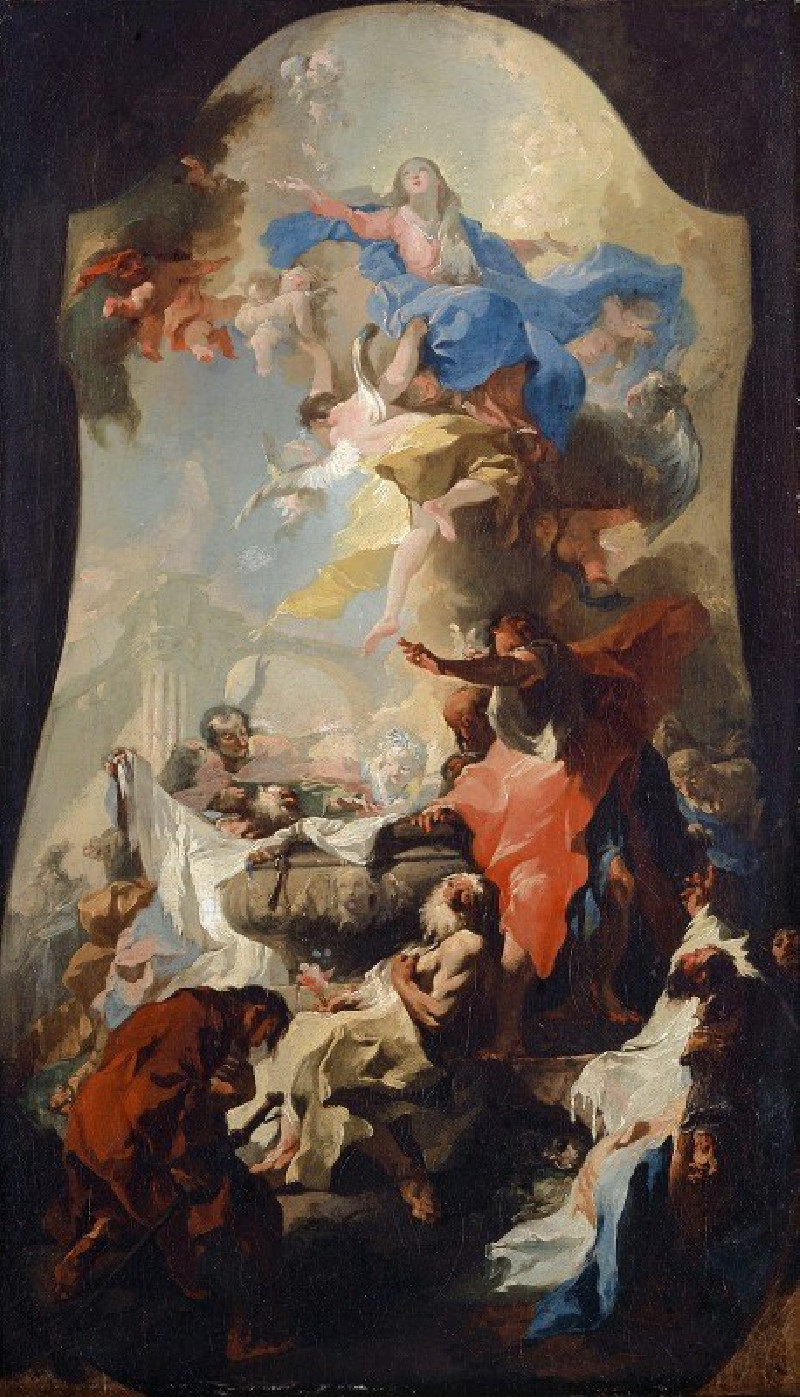 Ascension Of The Virgin (1757-58) reproduction of painting by Franz Anton Maulbertsch. ALL GICLEE PRINTS