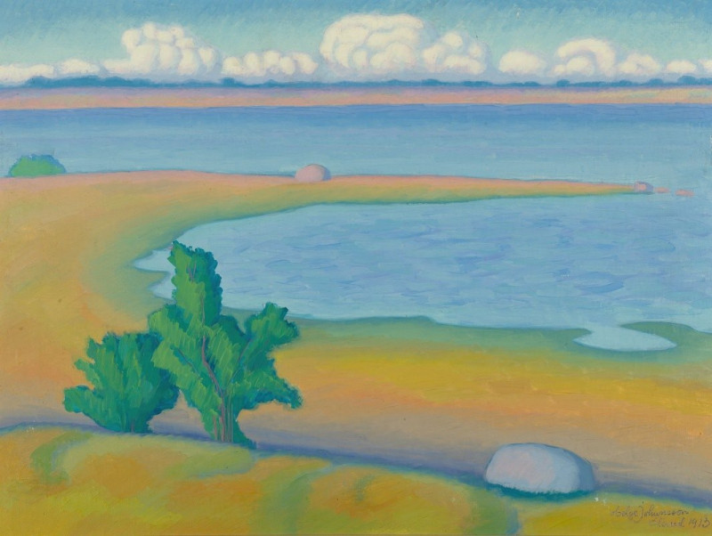 Promontory Öland (1913) reproduction of painting by Helge Johansson. ALL GICLEE PRINTS