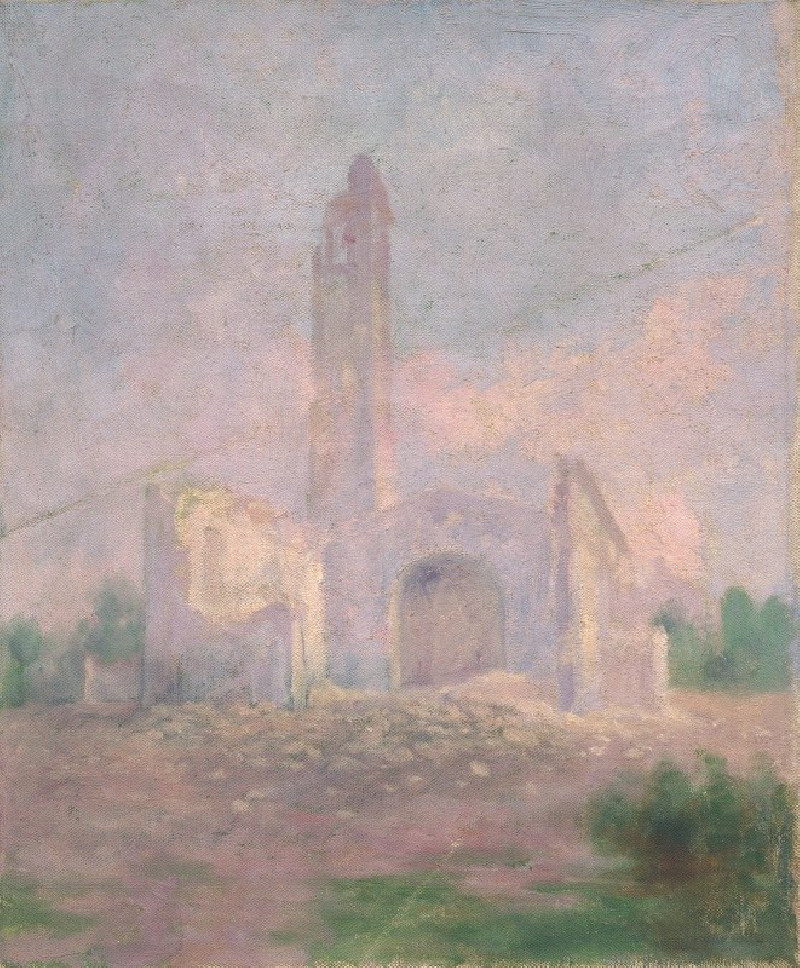 Ruins of a Church (1901–1925) reproduction of painting by Dezider Czölder. ALL GICLEE PRINTS