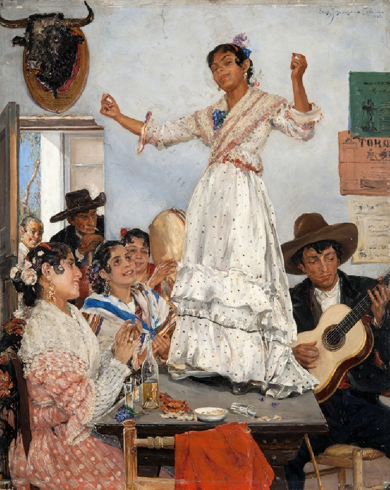 Spanish Dance (1882) reproduction of painting by Ernst Josephson. ALL GICLEE PRINTS