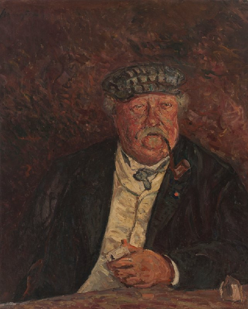 Portrait du colonel La Villette (1911) reproduction of painting by Maxime Maufra. ALL GICLEE PRINTS