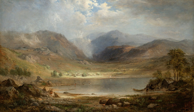 Loch Long (1867) reproduction of painting by Robert S. Duncanson. ALL GICLEE PRINTS