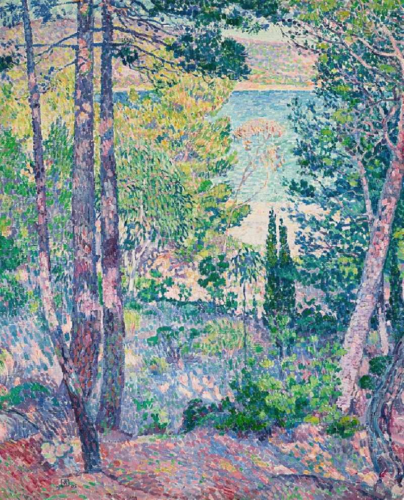 Eucalyptus à Cavalière (1905) reproduction of painting by Theo van Rysselberghe. ALL GICLEE PRINTS