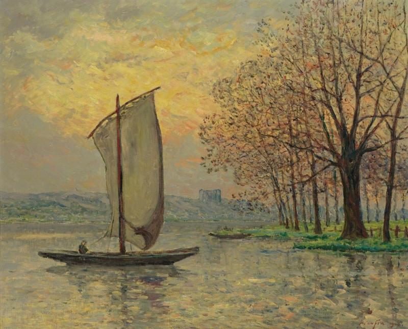 Maxime Maufra reprodukcija Les Bords De La Loire (1910), VISOS REPRODUKCIJOS , paveikslai, reprodukcijos internetu