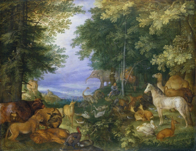 Orpheus Charming the Animals with His Music (1610) reproduction of painting by Roelant Savery. ALL GICLEE PRINTS