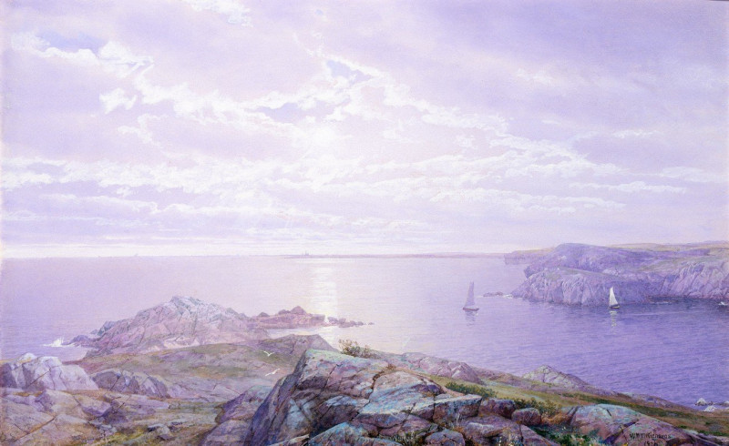 William Trost Richards reprodukcija Rocky Cove (1876), VISOS REPRODUKCIJOS , paveikslai, reprodukcijos internetu