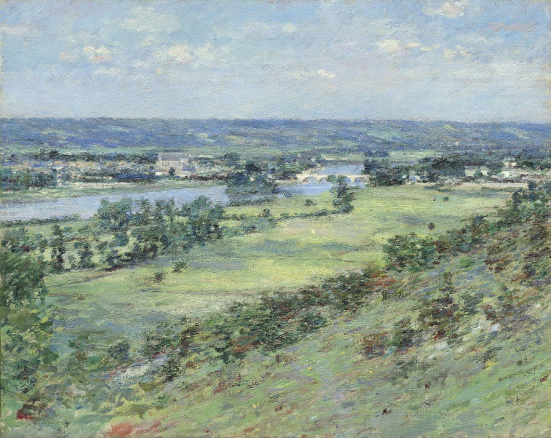 The Valley of the Seine,from the Hills of Giverny (1892) reproduction of painting by Theodore Robinson. ALL GICLEE PRINTS