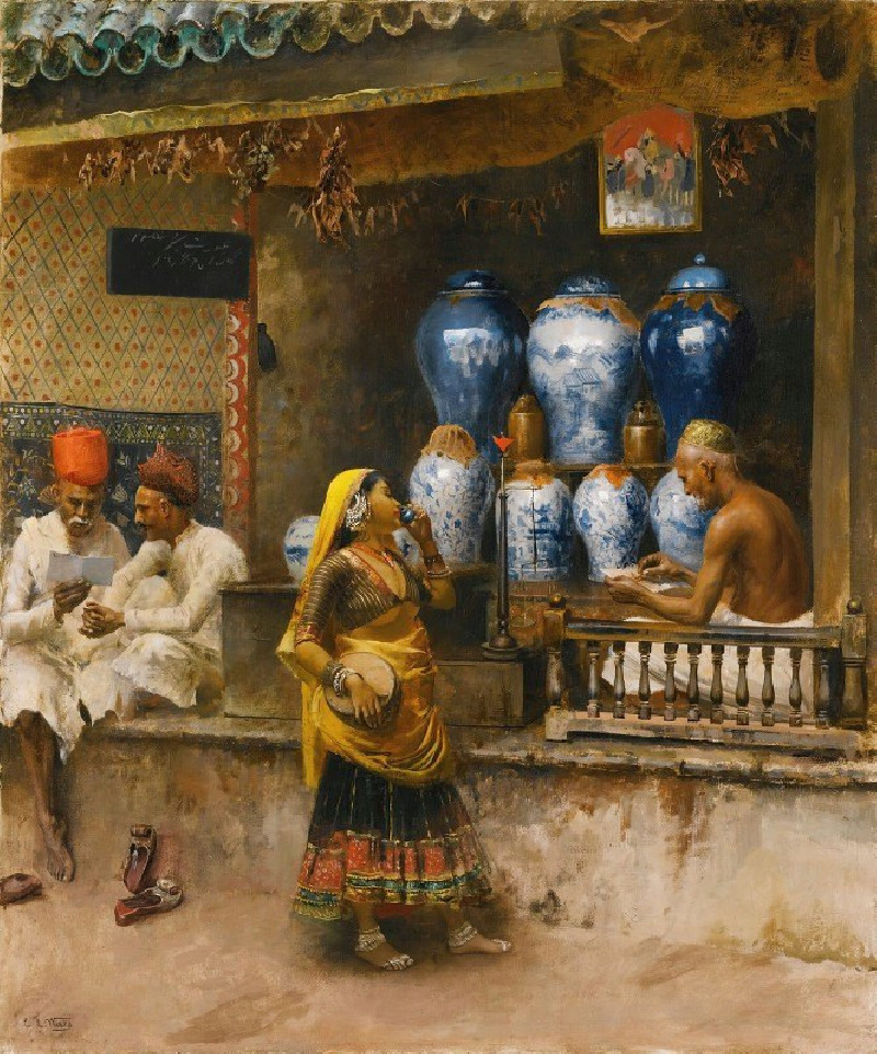 A Perfumer’s Shop, Bombay reproduction of painting by Edwin Lord Weeks. ALL GICLEE PRINTS