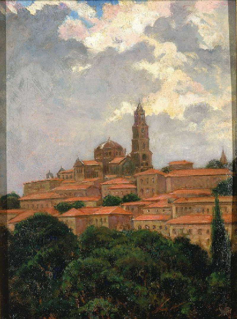 James Carroll Beckwith reprodukcija Cathedral at le Puy (1911), VISOS REPRODUKCIJOS , paveikslai, reprodukcijos internetu