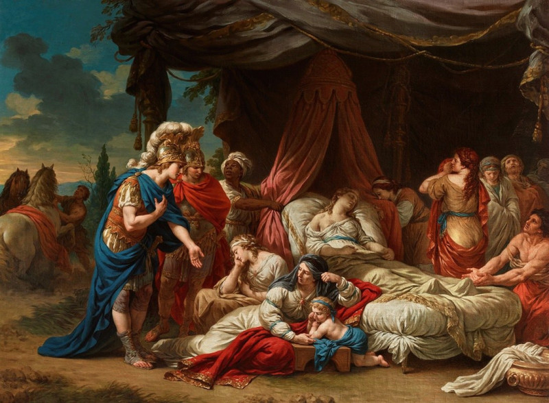 Louis-Jean-François Lagrenée reprodukcija Death of Darius’ wife (ca. 1784), VISOS REPRODUKCIJOS , paveikslai, reprodukcijos i...