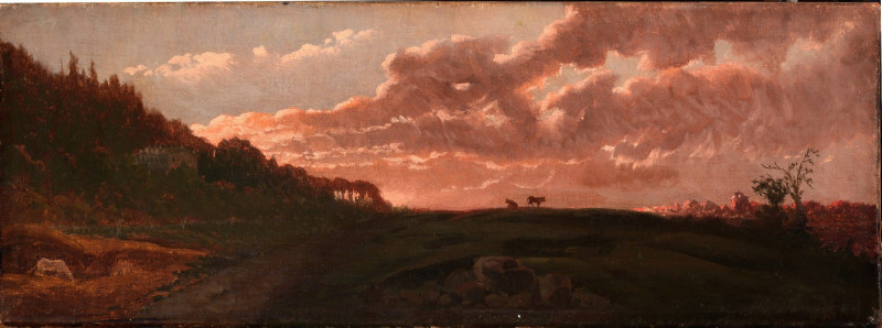 Romantic Landscape (1871) reproduction of painting by Robert S. Duncanson. ALL GICLEE PRINTS