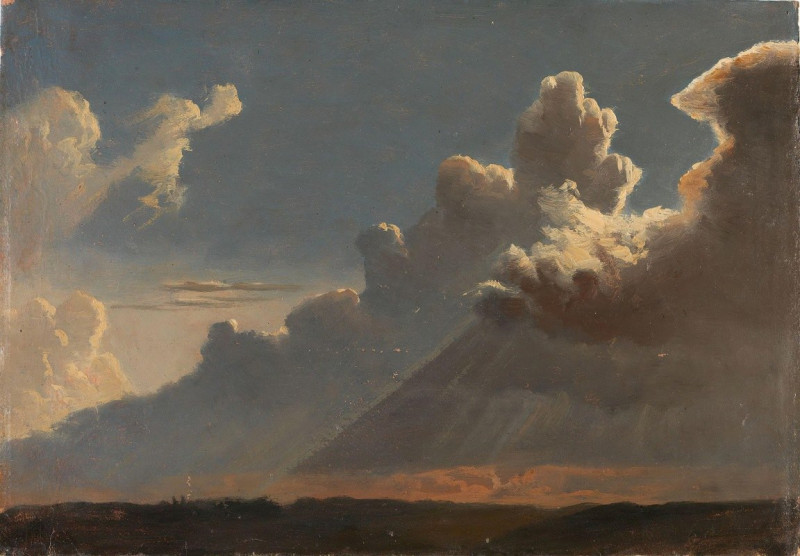 Cloud Study reproduction of painting by Knud Baade. ALL GICLEE PRINTS