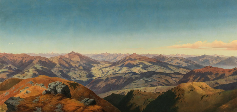 A Vast Panorama of the Koralpe reproduction of painting by Markus Pernhart. ALL GICLEE PRINTS