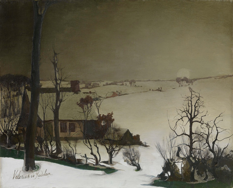 Valerius De Saedeleer reprodukcija Winter landscape (1923), VISOS REPRODUKCIJOS , paveikslai, reprodukcijos internetu