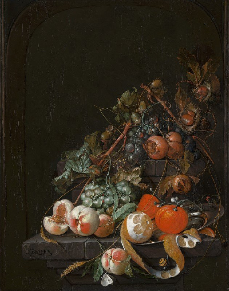 Fruit Still Life (c. 1670) reproduction of painting by . Still-life