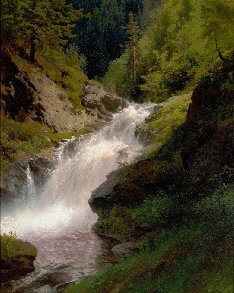 Hermann Ottomar Herzog reprodukcija Winona Falls (1877), VISOS REPRODUKCIJOS , paveikslai, reprodukcijos internetu