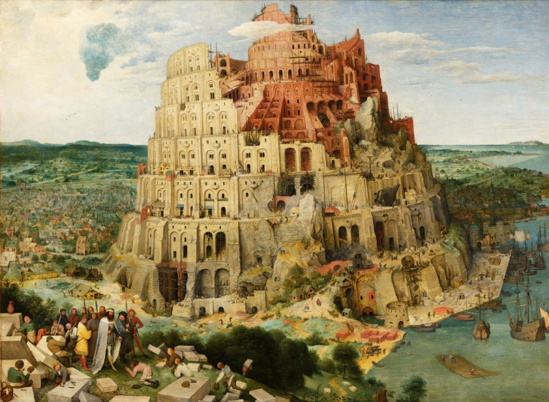 The Tower Of Babel (Vienna) reproduction of painting by Pieter Bruegel The Elder. ALL GICLEE PRINTS