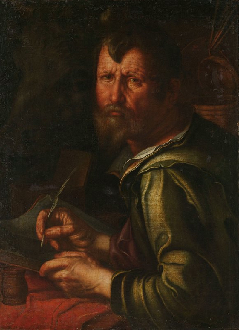 The Evangelist Saint Luke (1610 - 1615) reproduction of painting by Joachim Wtewael. ALL GICLEE PRINTS