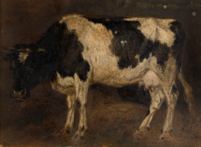 Cow reproduction of painting by Andre Plumot. ALL GICLEE PRINTS