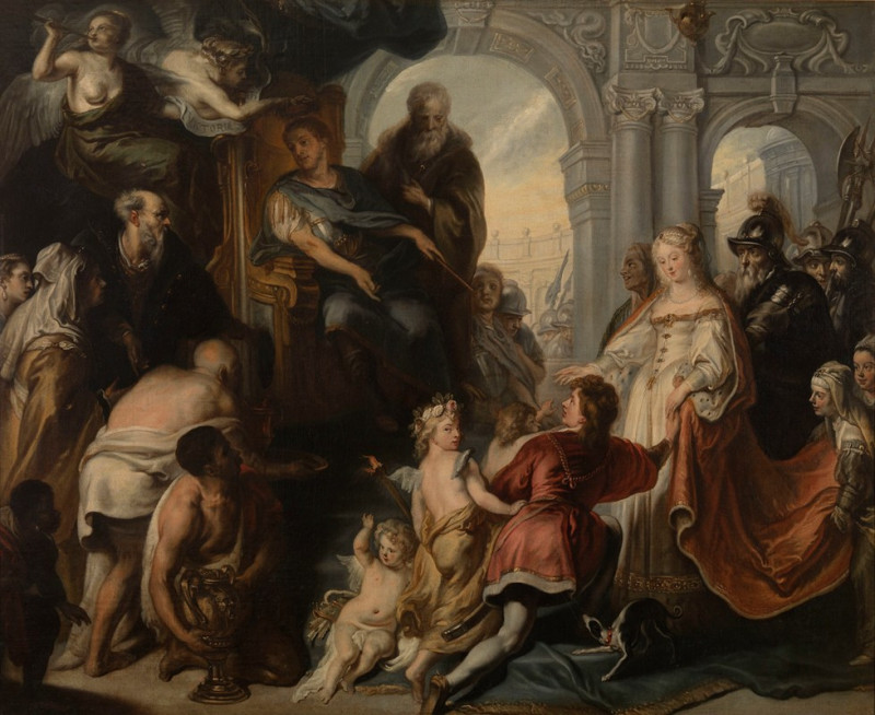 The Continence of Scipio Africanus reproduction of painting by Theodoor van Thulden. ALL GICLEE PRINTS