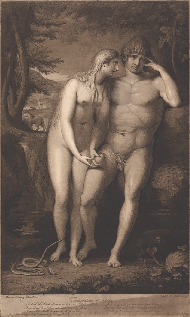 Temptation of Adam (1776) reproduction of painting by James Barry. ALL GICLEE PRINTS