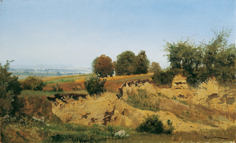 Bei Mannersdorf am Leithagebirge reproduction of painting by Anton Hlavacek. ALL GICLEE PRINTS