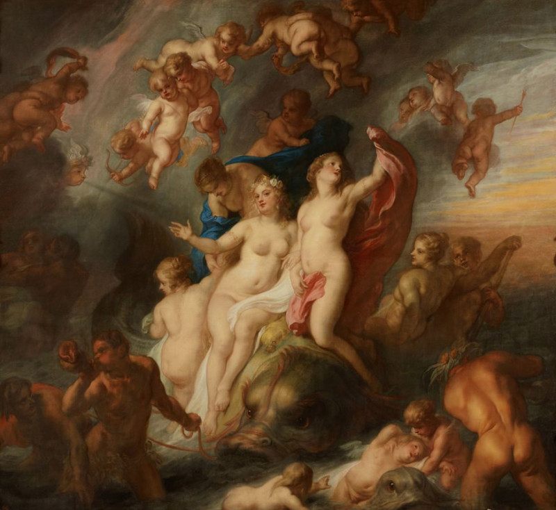 Triumph of Galatea (1659) reproduction of painting by Theodoor van Thulden. ALL GICLEE PRINTS