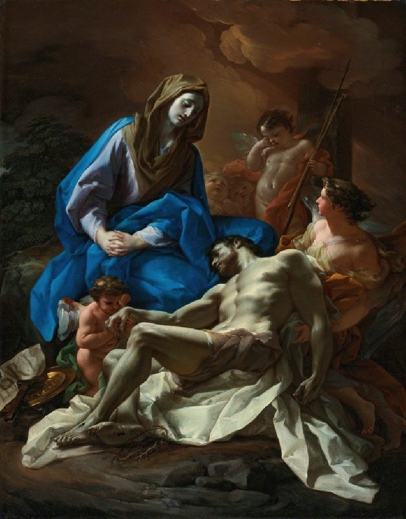 Pietà reproduction of painting by Corrado Giaquinto. ALL GICLEE PRINTS