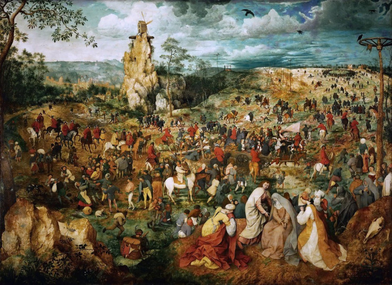 The Procession To Calvary reproduction of painting by Pieter Bruegel The Elder. ALL GICLEE PRINTS