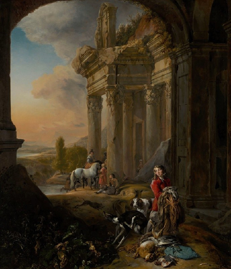 After the Hunt (c. 1656) reproduction of painting by Jan Baptist Weenix. ALL GICLEE PRINTS