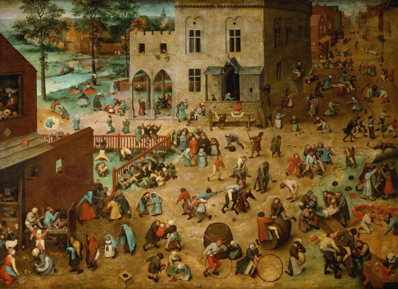 Children’s Games reproduction of painting by Pieter Bruegel The Elder. ALL GICLEE PRINTS