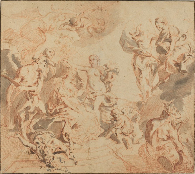 Theodoor van Thulden reprodukcija Antwerp Blessed with Abundance (c. 1648), VISOS REPRODUKCIJOS , paveikslai, reprodukcijos i...