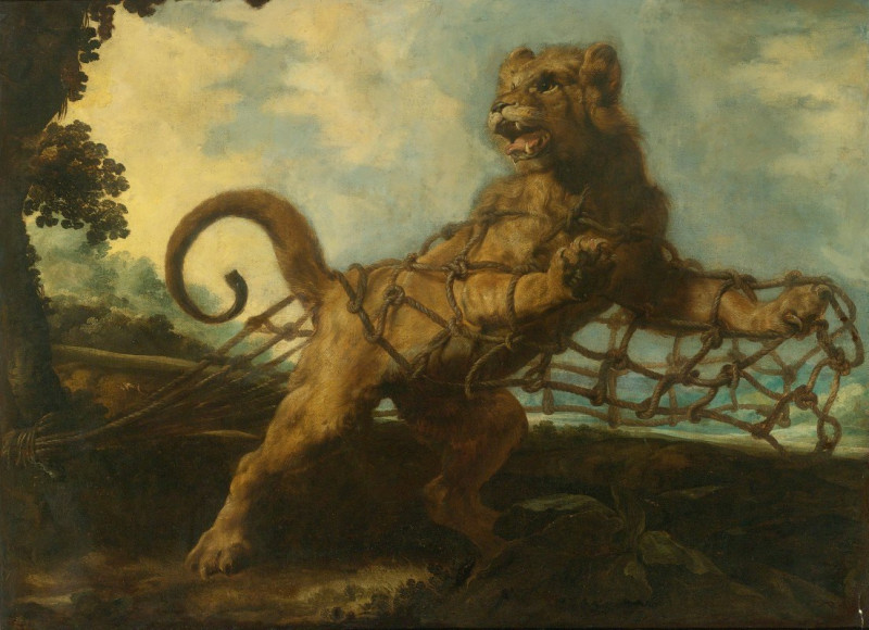 The Lion And The Mouse reproduction of painting by Frans Snyders. ALL GICLEE PRINTS