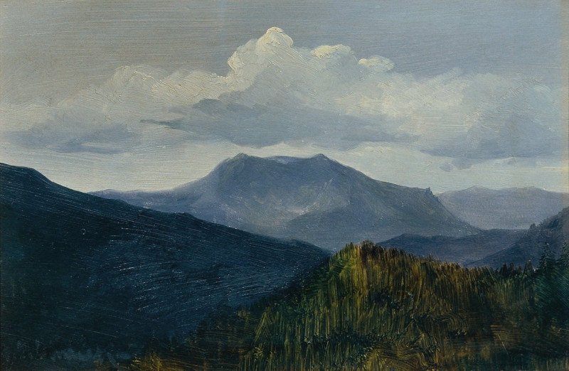 Anton Hlavacek reprodukcija Der Schneeberg bei Gutenstein (1900), VISOS REPRODUKCIJOS , paveikslai, reprodukcijos internetu