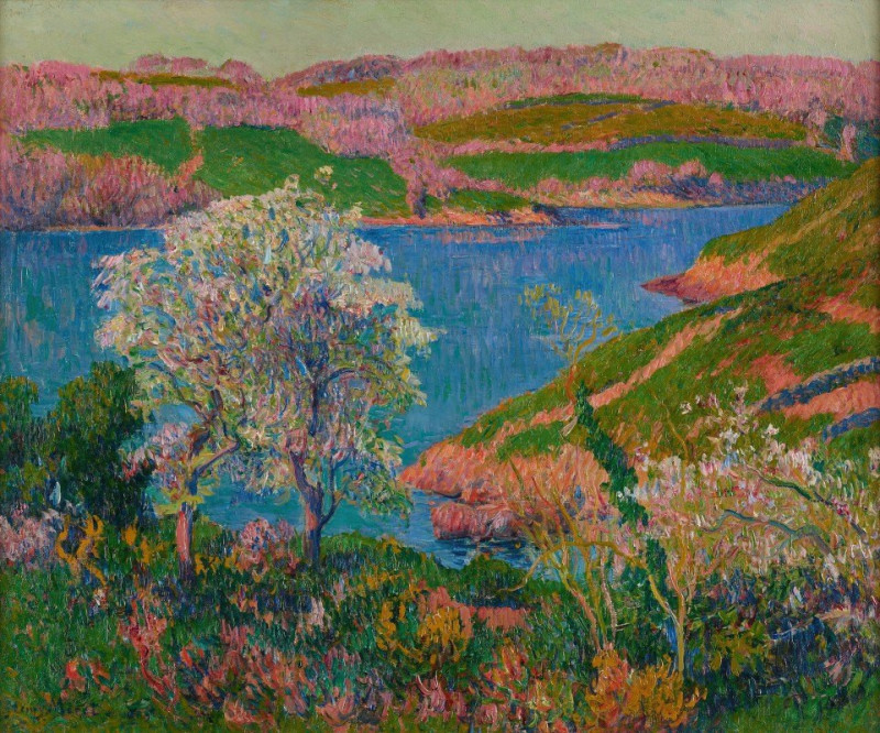 L’Anse du Goulineau (1897) reproduction of painting by Henry Moret. ALL GICLEE PRINTS