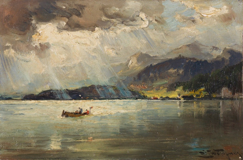 Joseph Wopfner reprodukcija Am Wörthersee (1910-1915), VISOS REPRODUKCIJOS , paveikslai, reprodukcijos internetu