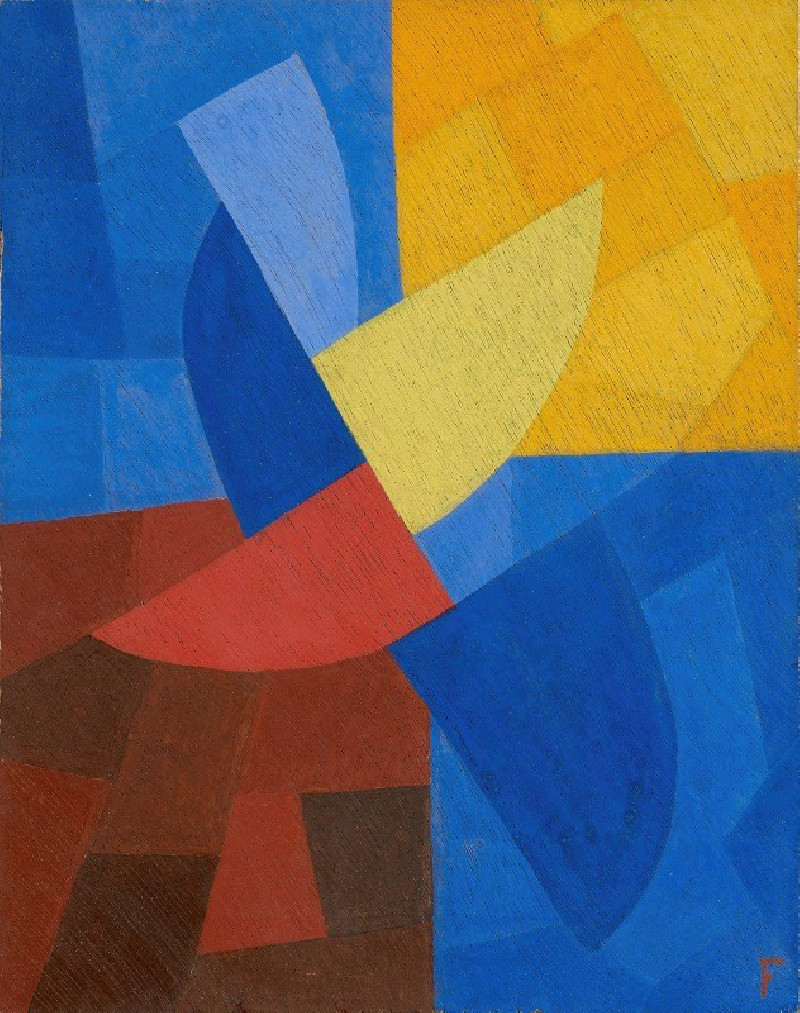 composition (around 1932) reproduction of painting by Otto Freundlich. ALL GICLEE PRINTS