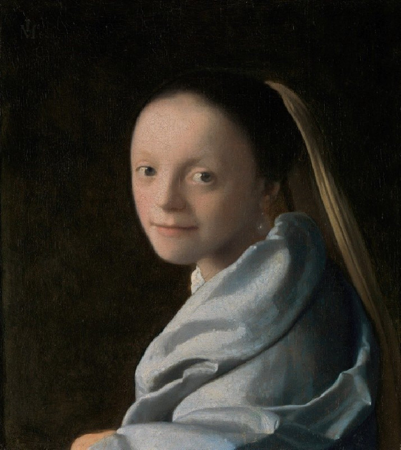 Study of a Young Woman (ca. 1665–67) reproduction of painting by Johannes Vermeer. ALL GICLEE PRINTS